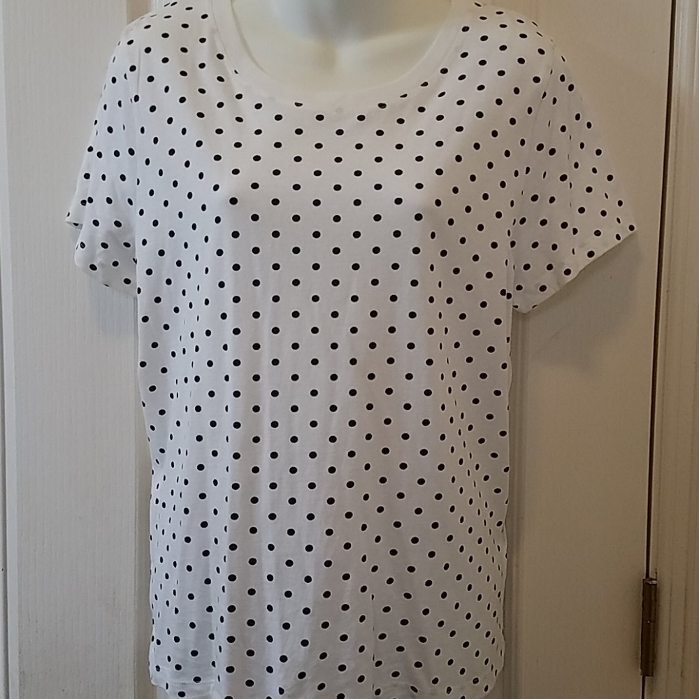 J. Crew Broken In Tee Polka Dot Large